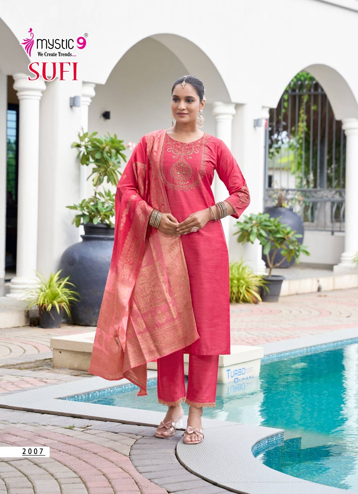 Mystic9 sufi vol 2 straight kurti wholesale for women